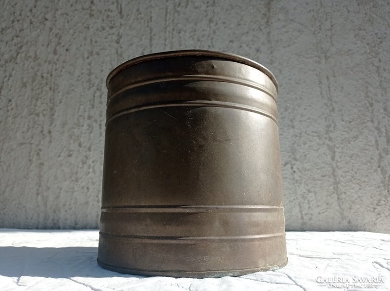 Patinated copper bowl