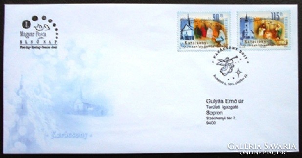 Ff5087-8 / 2011 Christmas stamp series ran on fdc