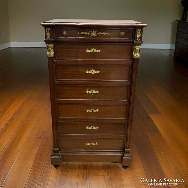 Empire-style 7-drawer cherry tree from the beginning of the last century
