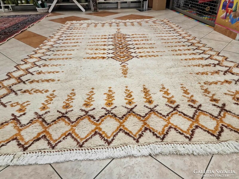 Mz238 original Berber nomad 100% wool handmade wool rug 210x310cm