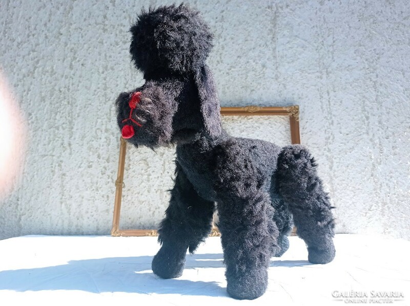 Old retro poodle toy dog