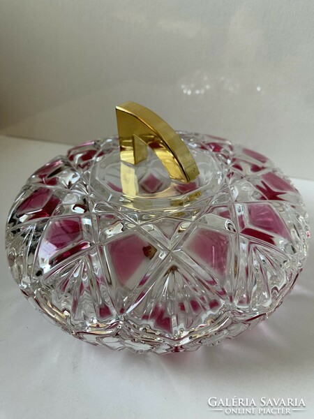 Very decorative walther glas bonbonier, decorative glass, table centerpiece