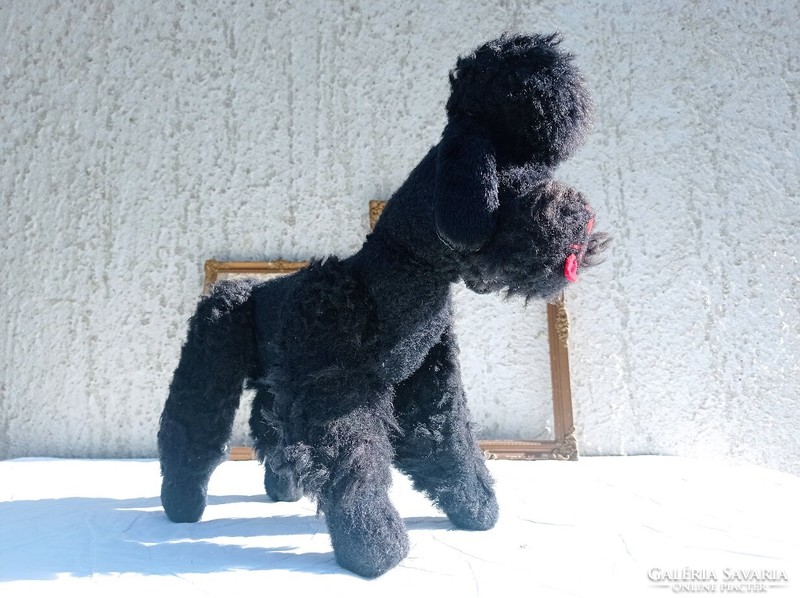 Old retro poodle toy dog