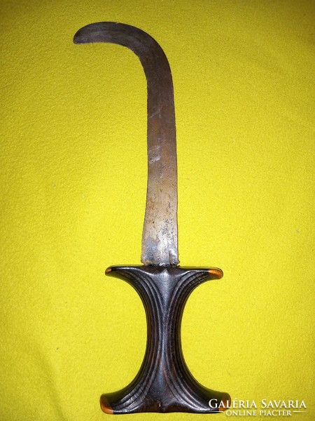 Old 19th C. - I rare Sudanese curved kinjal kinjal dagger combat knife