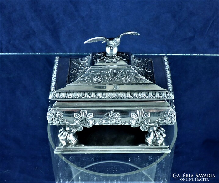 A curiosity! Antique silver box, Italian, ca. 1820!!!