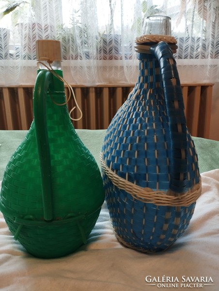 Demizson glass covered with plastic braiding