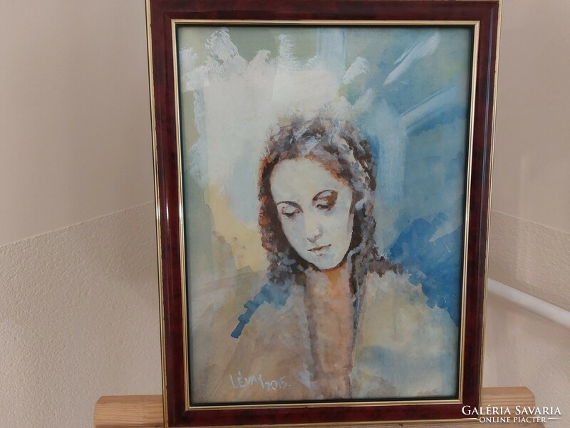 (K) beautiful signed painting with 35x45 cm frame