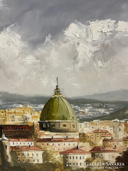 T.Varga: skyline of Florence, oil painting