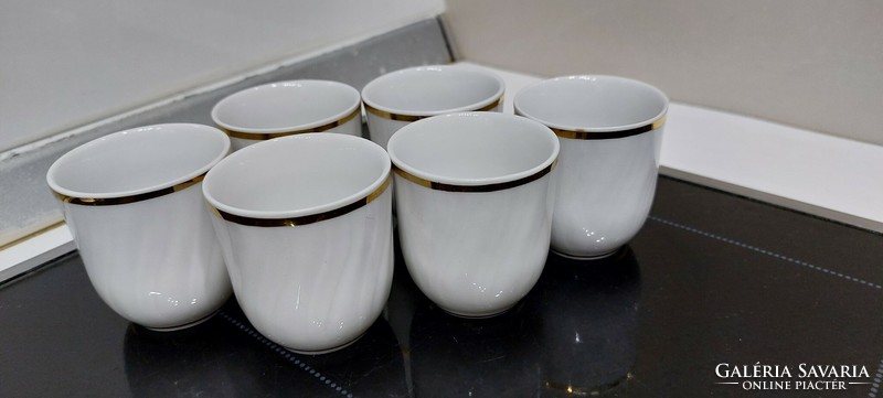 Zsolnay porcelain brandy cups