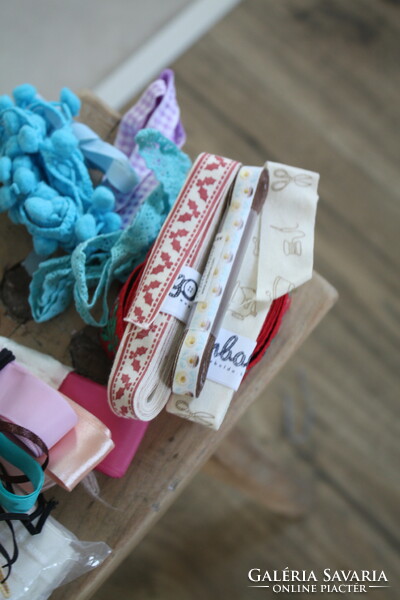 Old cotton lace ribbons - beautiful