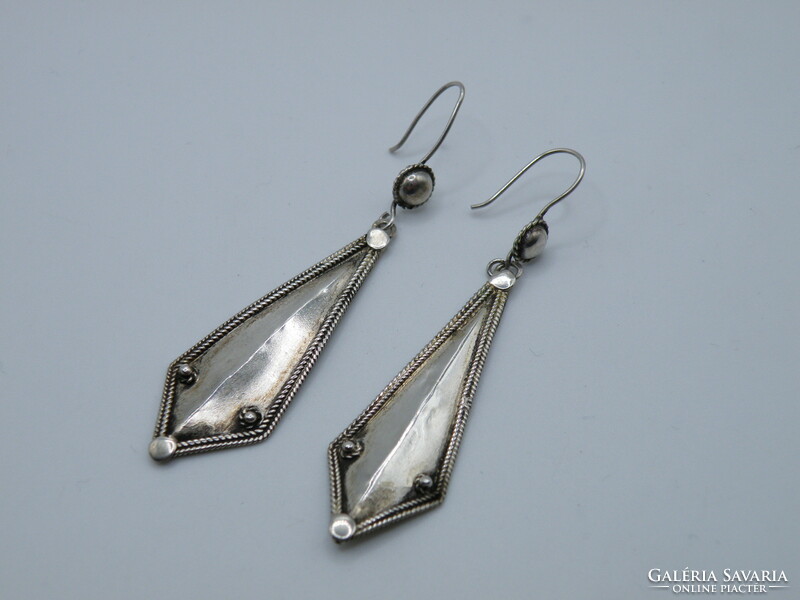 Uk0151 handmade paper kite silver earrings with hanging 925