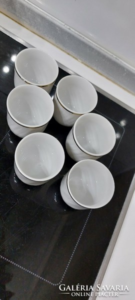 Zsolnay porcelain brandy cups