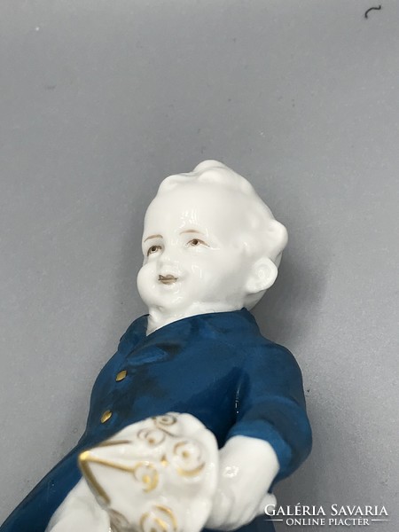 Antique katzhütte thuringia hertwig &co. 1914-1945 Porcelain gavaller figure