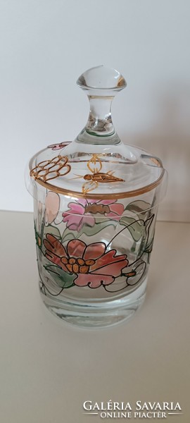 Hand painted bonbonnier with lid