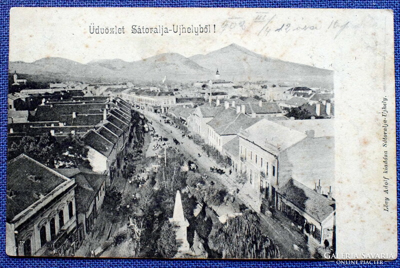 Sátoraljaújhely látkép  fotó képeslap   1902  Lövy A kiadás. Sátoralja-Újhely