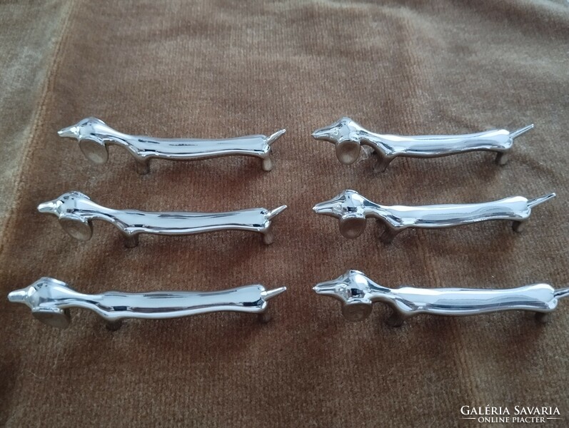 Dachshund-shaped knives in new condition, 6 pcs.