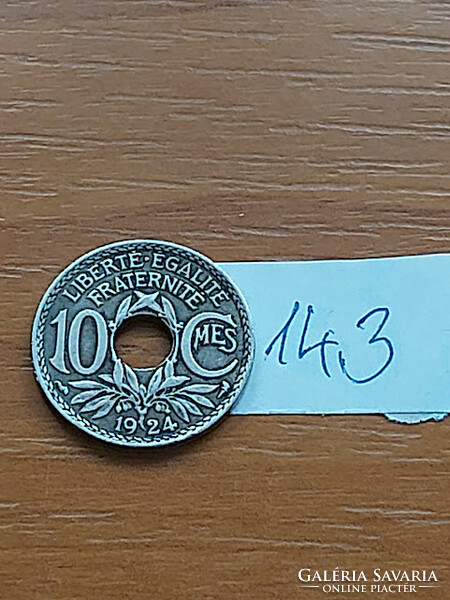 France 10 centimeter 1924 copper-nickel, mintmark: ''horn of plenty'' - Paris 143.