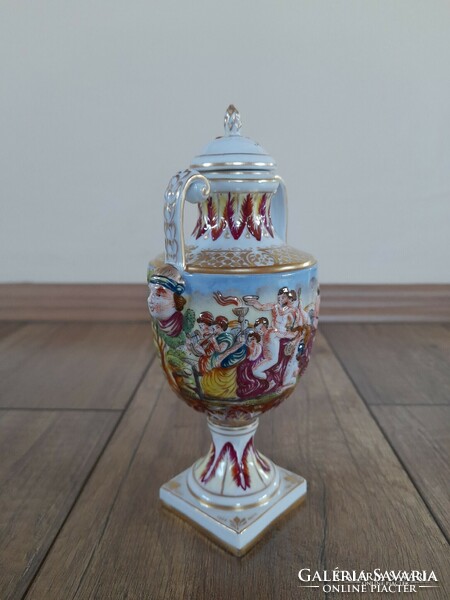 Antique capodimonte porcelain vase