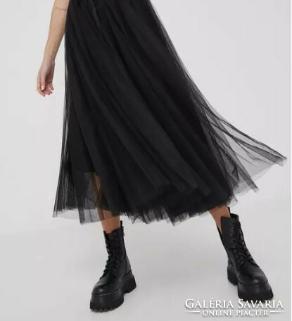 New, size S black tulle skirt, midi skirt