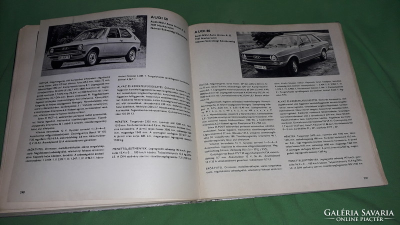 1977. György Liener - car types 1977 book technical according to pictures