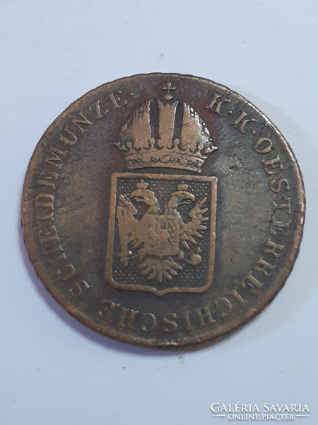 Szép állapot!!! Ausztria Ferenc József 1 krajcár ein kreuzer 1816 A bronz érme