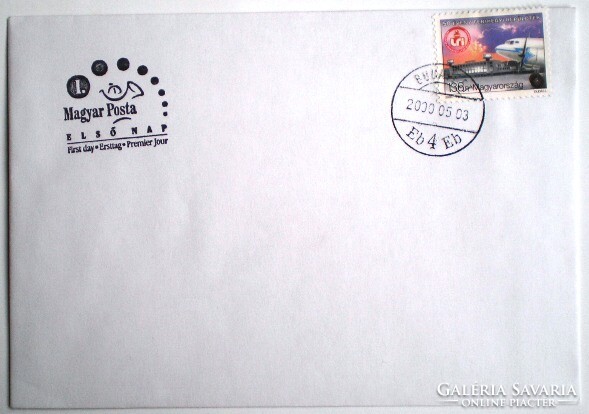 F4535 / 2000 Ferihegy airport stamp on fdc