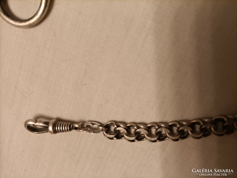 Csak Andras1975-nek!!!28 cm hosszú ezüst zsebóra lánc