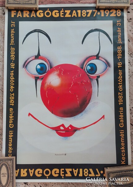 PÓCS PÉTER 1987 Plakát 100x70 cm FARAGÓ GÉZA