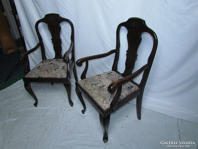 Antik Neobarokk karfás szék 2db