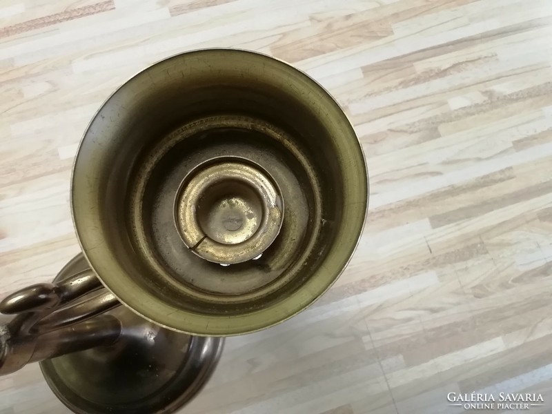 Brass, decorative candle holder