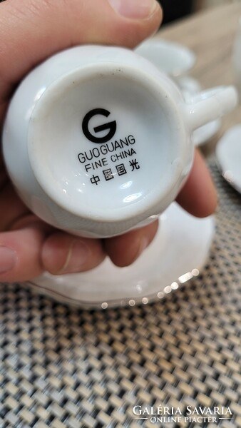 GUOGUANG Fine China Porcelán Kávéskészlet