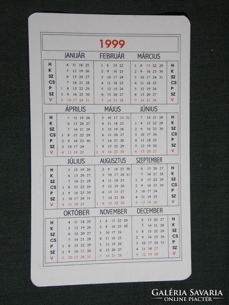 Card calendar, netta underwear socks hosiery shop, Pécs, 1999, (6)