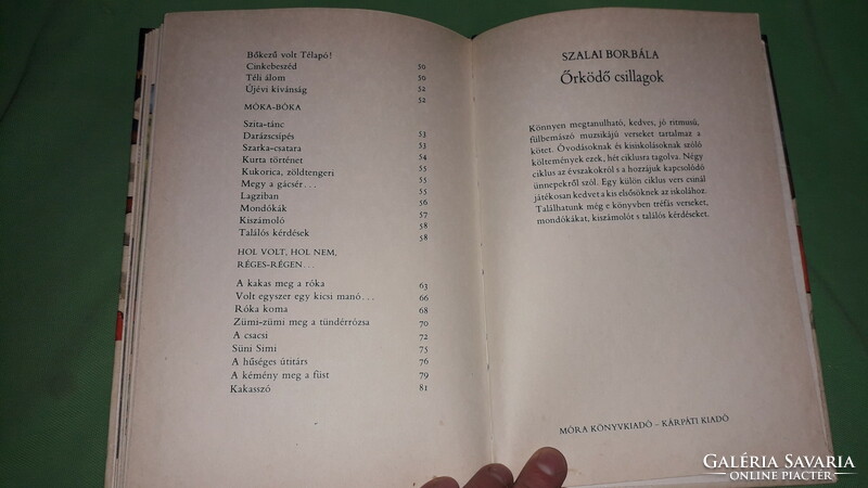 1983. Szalai Borbála - Őrködő csillagok - vers mese találós kérdés könyv képek szerint MÓRA