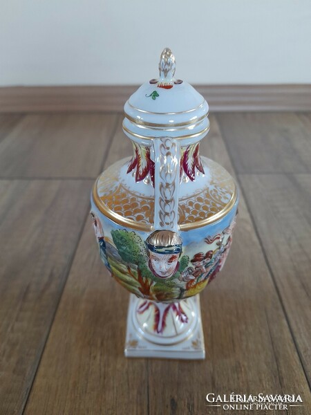 Antique capodimonte porcelain vase