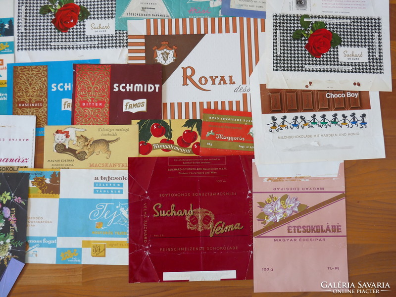 Retro chocolate paper collection of more than 100 pieces