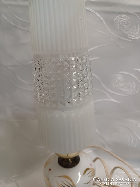 Retro üveg asztali lámpa