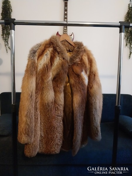 Real fur coat