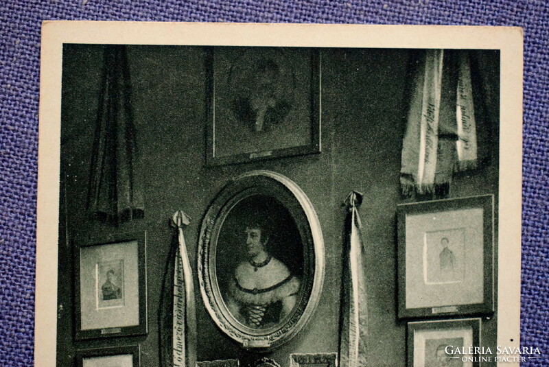 A Petőfi ház nagytermének egyik részlete - Petőfi Centennárium emlékére képeslap  1923