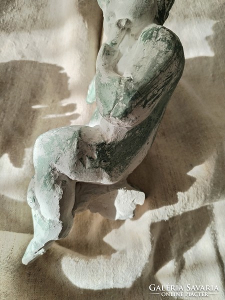 Plaster, decorative angel face - with a vintage character