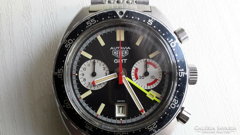 1968 Vintage heuer autavia 2446c gmt chronograph