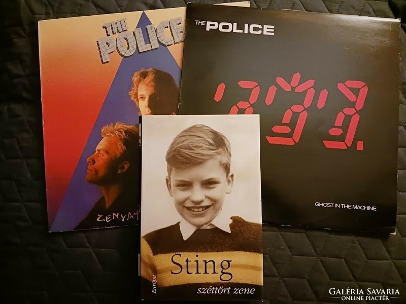 The Police 2db lemez+ Sting könyv: széttört zene