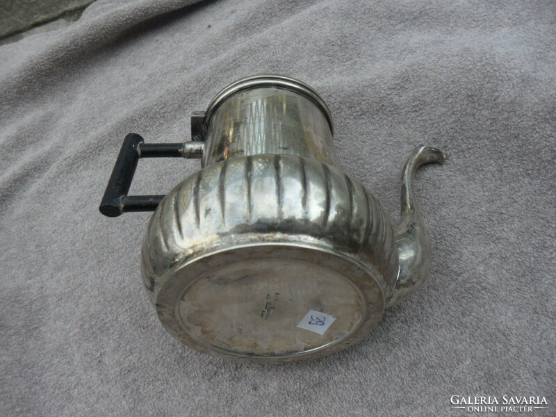 Italian art deco silver coffee pot