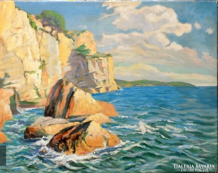 Feliks kazimierz wygrzywalski - capri, o. Canvas painting