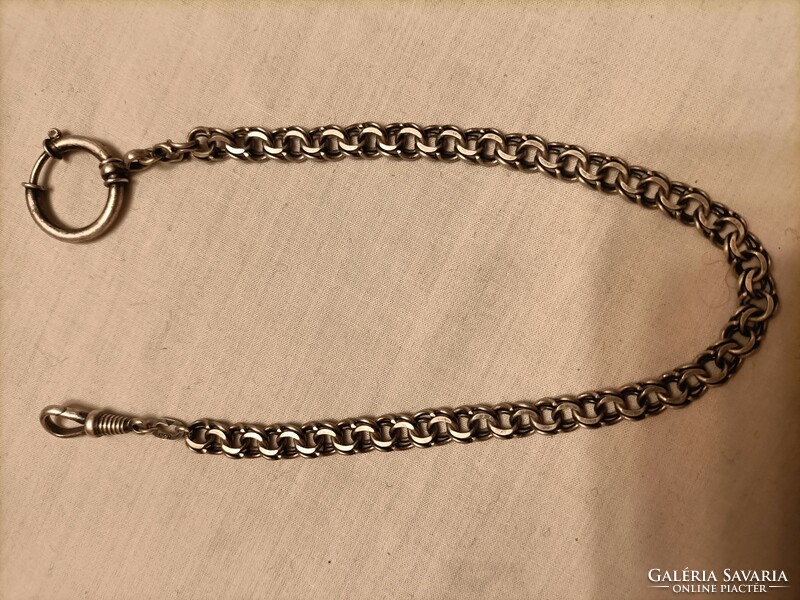 Only for andras1975!!! 28 Cm long silver pocket watch chain