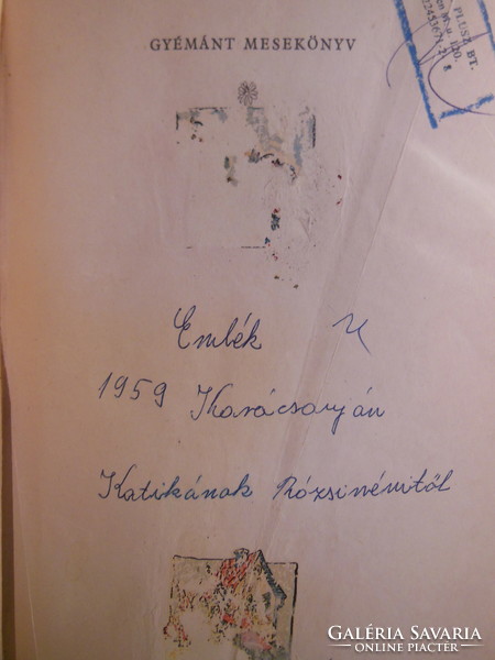 KÖNYV -1959 - GYÉMÁNT MESEKÖNYV - 300 oldal - 24 x 18 cm - LAPJAI TÖKÉLETESEK