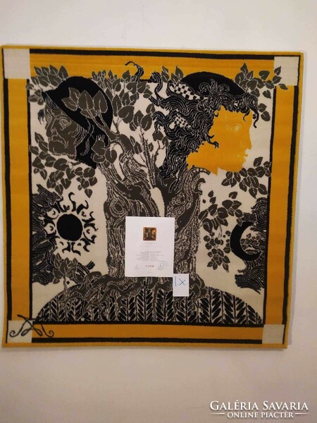 Unique tapestry designed by Endre Szasz - tree of life