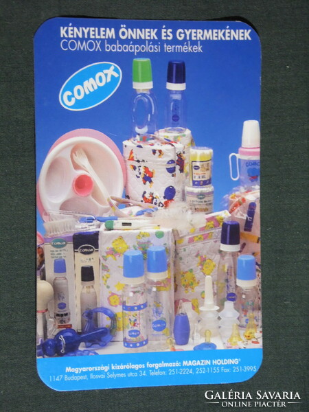 Kártyanaptár, Magazin Holding, Comox babaápolási termékek, Budapest, 1999, (6)