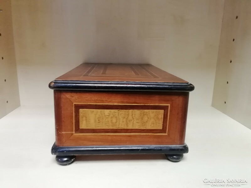 Inlaid wooden chest