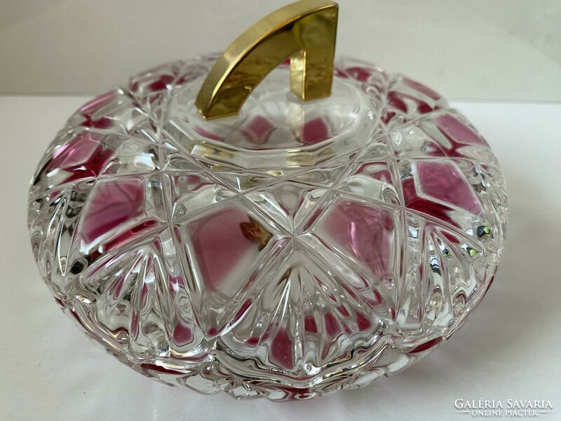 Very decorative walther glas bonbonier, decorative glass, table centerpiece