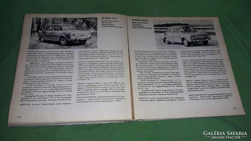 1977. György Liener - car types 1977 book technical according to pictures